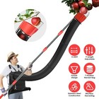 13 43ft High Reach Heavy Duty Fruit Picker Tool With Harvest Bag   Basket Bag
