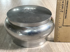 Antique Vivaudou Maid or Cold Cream Cosmetics Jar     Metal Vanity  1915-30s