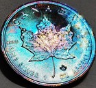 2017 1 Oz Canadian Silver Maple Leaf Coin  9999 Privy  5 Round Rare Monster Tone