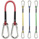 12 Inch Bungee Cords With Stainless Steel Carabiner  Heavy 12inch Multicolored
