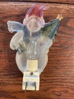 Snowman Plastic Night Light Holding Christmas Tree   Gift  Works - Nightlight