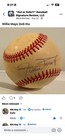 Willie Mays Autographed Signed Onl Feeny Baseball Out Or Safe Certified