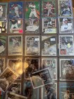 Huge Baseball Card Lot Mlb Of 1221 Autos  Patches      Graded Chrome Prizm