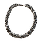 Stainless Steel Byzantine Chain Link Chainmaille Bracelet Mens Xl 10  Or Anklet
