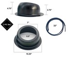 Marine Wfl Flange Angled Pod Speaker Adapters 6 5 Inch 6 1 2    Mount Under Dash