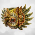 Balinese Mask Horned Owl Bird Mythical Winged Owl Wall Hanging Art Bali Folk Art