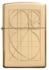 Zippo Armor Golden Ratio High Polish Brass Windproof Pocket Lighter  169-081163