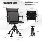 360   Swivel Hunting Chair Heavy-duty Foldable Silent Blind Chair For Fishing