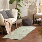 Chindi Home Collection Cotton Handwoven Slim Stripe Area Rag Rug  Runner  2 