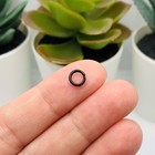 6mm  18g  Black Open Jump Rings - Us Seller