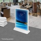 Led Sign Holder Tabletop Advertising Rack Desktop Light Up Menu Holding Tool