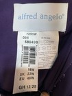 Alfred Angelo Bridesmaid Evening Gown Dress Size 18w Purple Tiered Party Mature