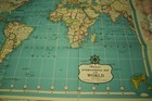 Large 48  By 32  Hammond International Map Of The World 1950s Wall Map