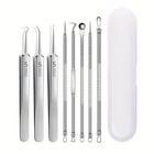 Acne Needle Blackhead Remover Pimple Blemish Comedone Extractor Tweezer Tool Kit