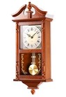 25 Inch Grandfather Vintage Wall Clock With Pendulum And Chime Quartz