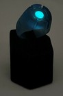 Blue Lantern Movie Ring With Glow-in-the-dark Stone  Resin  Made In Usa