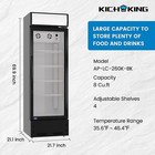 Commercial Glass Door Merchandiser Beverage Refrigerator Display Cooler Bar New
