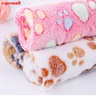 Pet Dog Cat Super Soft Blanket Doggy Puppy Kitten Warm Bed Mat Paw Print Cushion