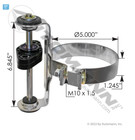 5 Inc Exhaust Clamp Assembly Mount Peterbuilt And Kenworth