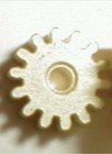 11 Tooth Medium Brass Slot Car Pinion Gear Weldun 48 Pitch  078  Shaft Nos