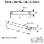 Amesbury Truth Limit Bar Truth Sash Control For Casement And Awning Window