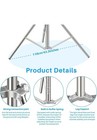 Stainless Steel Heavy Duty Light Stand 110inch 280cm  Built-in Spring Design