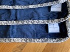 Williams Sonoma Navy Velvet Pillow Covers  Preowned  Greek Key  22 X 22 One