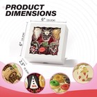 55 Pcs Bakery Boxes With Window  6 X 6 X 2 5 Inches  White Cookie   Pastry Boxes
