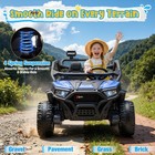 24v Kids Electric Car Ride On Utv Battery Power Wheels With Remote Control Blue