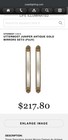 Uttermost Juniper Set Of 2 Antique Gold Framed Wall Mirrors 46in Vertical