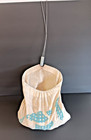 Mid-century   Clothesline Bag With Hanging Hook  And Mixed Lot Of Clothes Pins