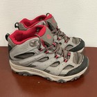 Merrell Moab 3 Mk265701 Hiking Boot Kids Size 3 5 Boulder Grey red Waterproof
