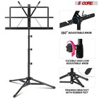 5 Core Music Stand Adjustable Desktop Book Stands Portable Sheet Holder All Meta