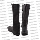Cavalry Civil War Men s Black And Dark Brown Leather Long Boots