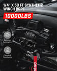 Synthetic Winch Rope  1 4   X 50ft 10 000lbs Synthetic Winch Line  Synthetic Win