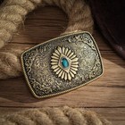 Western Belt Buckle Initial Vintage-cowboy Rodeo Silver Large Belt Buckle       