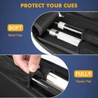 Pool Cue Case  Pool Stick Case 2x2 Holds 2 Sticks With 2 Accessory Zipper Poc   