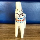 Dala Horse Akta Hemslojd Grannas A Olsson Sweden Vintage White 6  Wooden