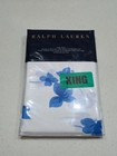 New  145 Ralph Lauren King Sham Floral Georgica Maylen White   Blue Great Gift