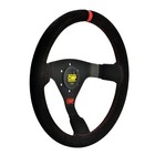 Omp Wrc Steering Wheel Special Edition Mid-depth 350mm Suede Leather Red black