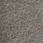 1 4 Yd 300s cm Pewter Intercal 1 2  Ultra-sparse Curly Matted Mohair Fabric
