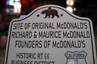 Rare Mcdonald s California Route 66 Porcelain Metal Road Sign Bear Fast Food Gas