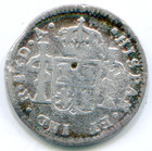 Chile 1 2 Reale 1775 So D a  Km-28 Very Scarce Date mint Lotaug2974