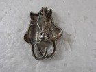 Sterling Silver And Marcasite 2 Kitty Cat Couple Pin Brooch Sweethearts