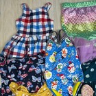 14 Piece Lot Bundle Of Girls 2t Toddler  Summer Dresses Swimsuit Shirts Clothes