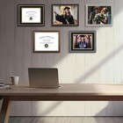 11x14 Black Gold Wood Diploma Certificate Frame For 8 5x11 Document Gallery Art