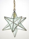 Restored Vintage Moravian Star Pendant Light