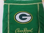 Custom Crown Royal Green 1 Liter Bag W  Patch Green Bay Packers
