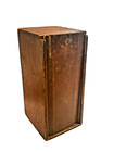 Primitive Dovetailed Red Painted Antique Slide Lid Box   Pine Early Surface 1840