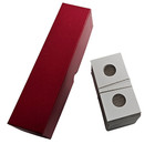 100  2x2 Penny Cent  Dime  Coin Holders Flips Plus 2x2x9 Red Storage Box